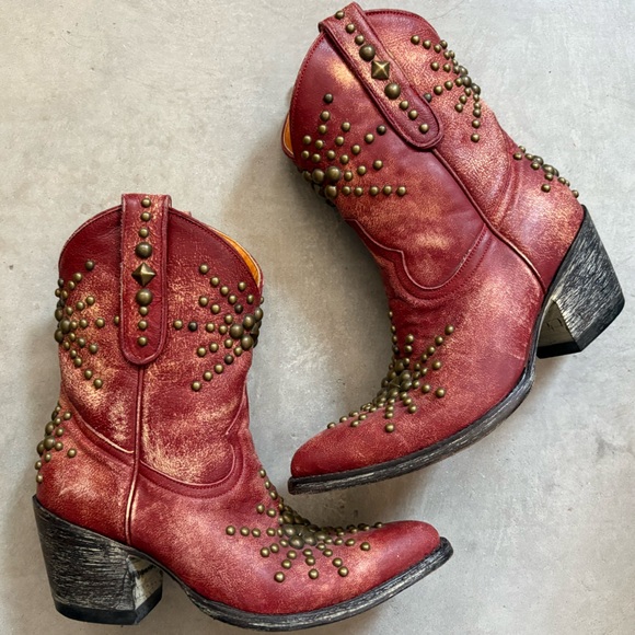 Old Gringo Red Studded Boots - Picture 14 of 16
